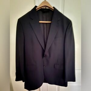 Jos. A. Bank Navy Microcheck Sport Coat with Notch Lapel 41 R